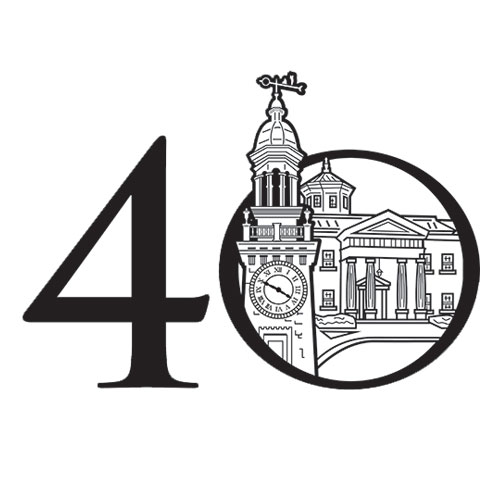 Logo for the National Watch & Clock Museum's 40th Anniversary