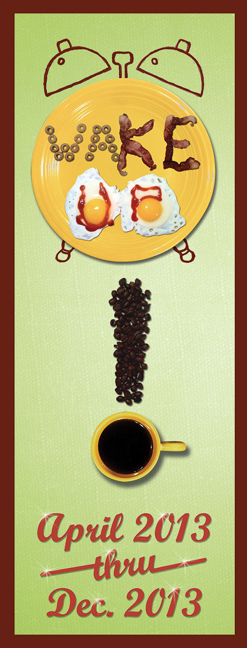 Horizontal poster for the Enlisting Time exhibit that ran from August 2012 to Aug 2013